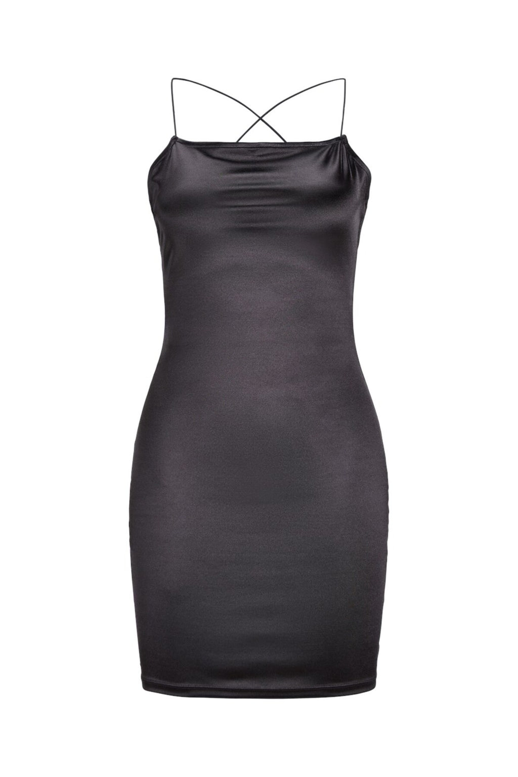 Jack&Jones JJXX Minimalist İnce Askılı Saten Mini Elbise