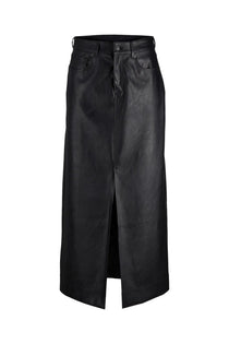 Jack&Jones JJXX Minimalist Maxi Deri Etek Ön Yarığı Detaylı - Günlük & Şık
