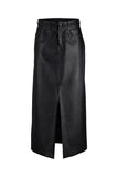 Jack&Jones JJXX Minimalist Maxi Deri Etek Ön Yarığı Detaylı - Günlük & Şık