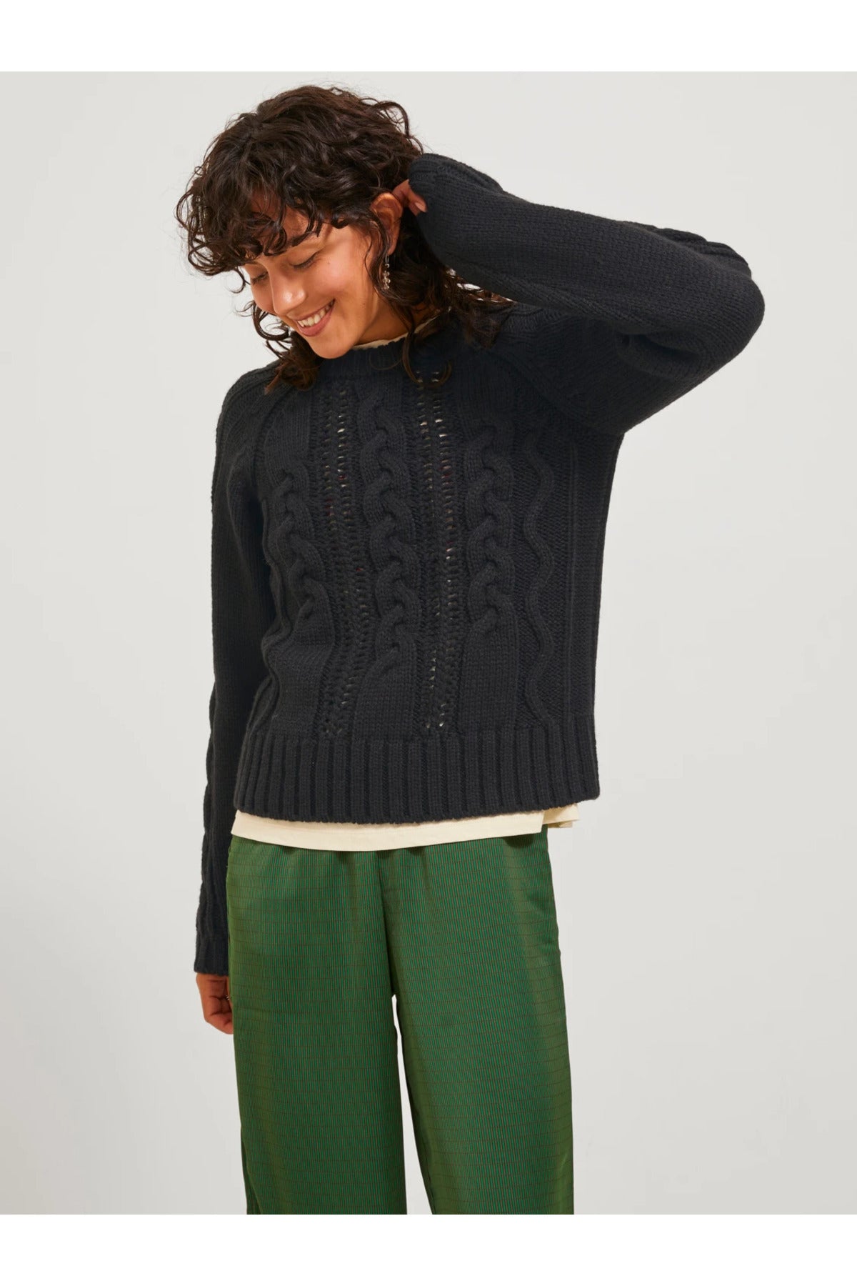 Jack&Jones JJXX Minimalist Örgü Kadın Kazak - Uzun Kol - Günlük Translation missing: tr.content.product_image_main