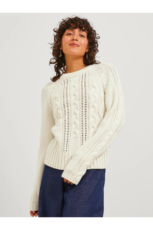Jack&Jones JJXX Minimalist Örgü Kadın Kazak - Uzun Kol - Günlük