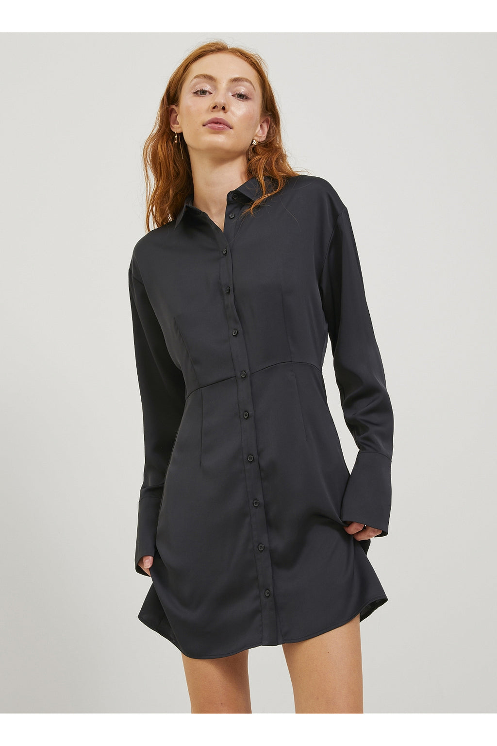 Jack&Jones JJXX Minimalist Saten Mini Elbise - Günlük & Parti