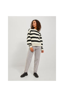 Jack&Jones JJXX Oversize Çizgili Uzun Kol Kadın Sweatshirt - Günlük Şıklık