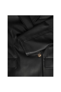 Jack&Jones JJXX Oversize Uzun Kol Deri Kadın Ceket - Minimalist Tarz