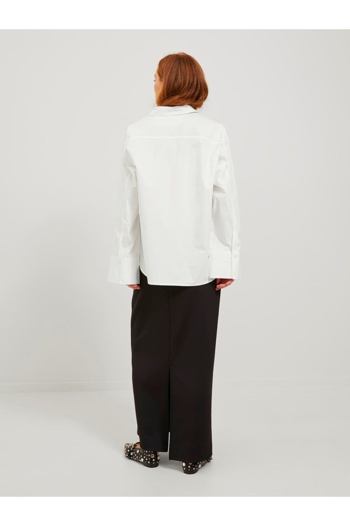 Jack&Jones JJXX Oversize Uzun Kol Minimalist Kadın Gömlek