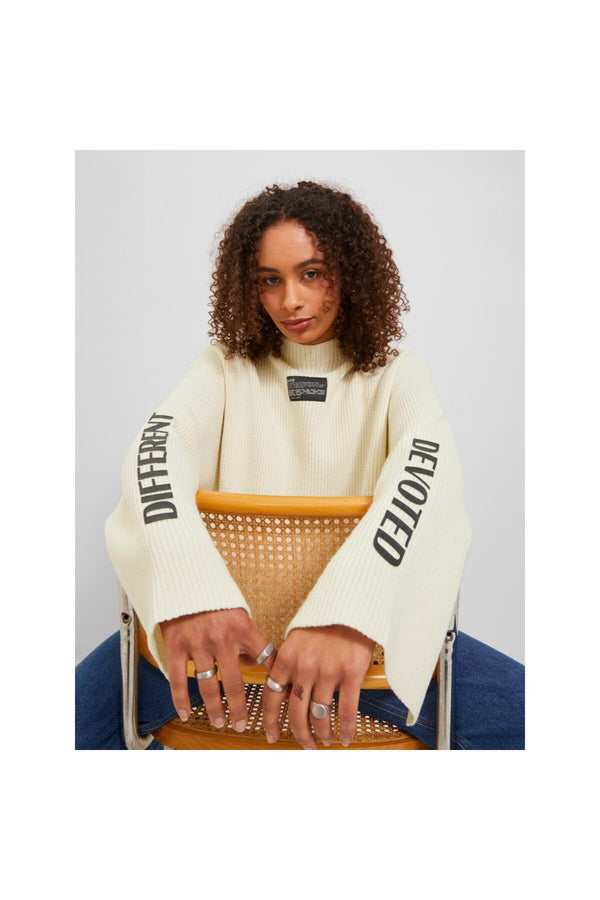 Jack&Jones JJXX Oversize Yüksek Yaka Kadın Kazak - Minimalist Stil
