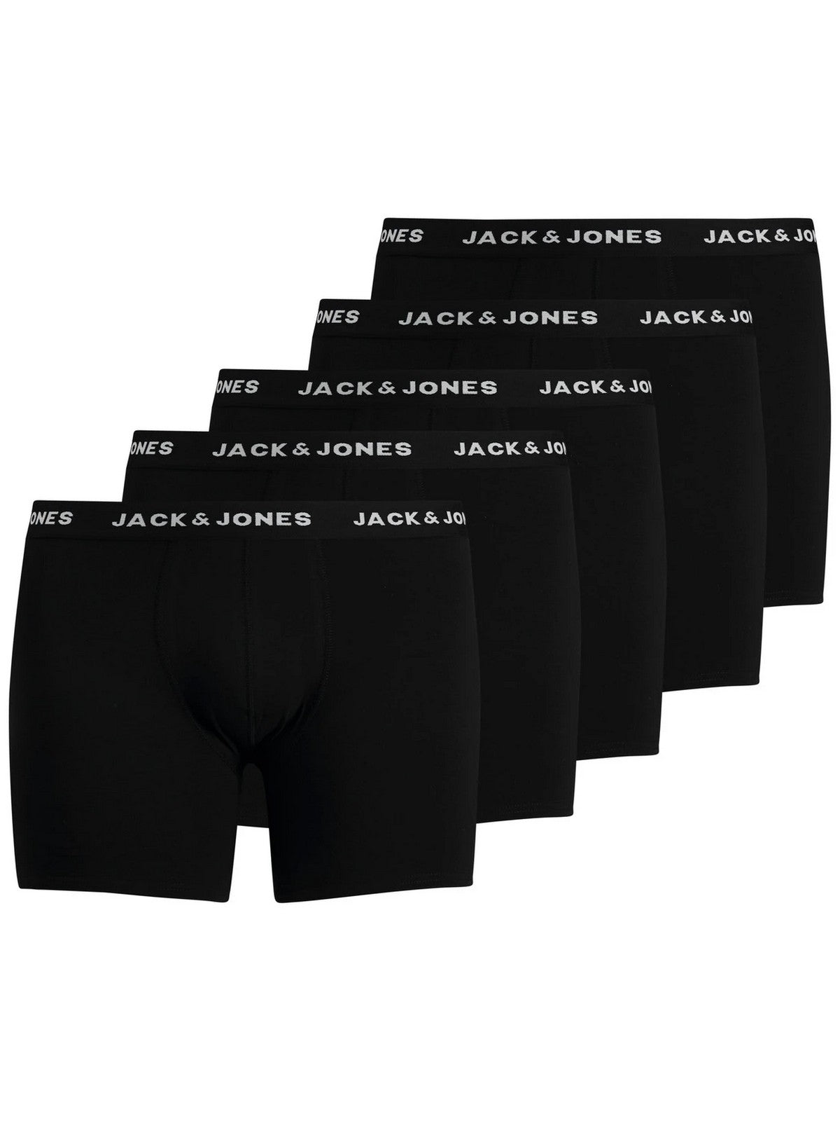 Jack&Jones Minimalist Erkek Boxer 5'li - Rahat & Şık Günlük İç Giyim