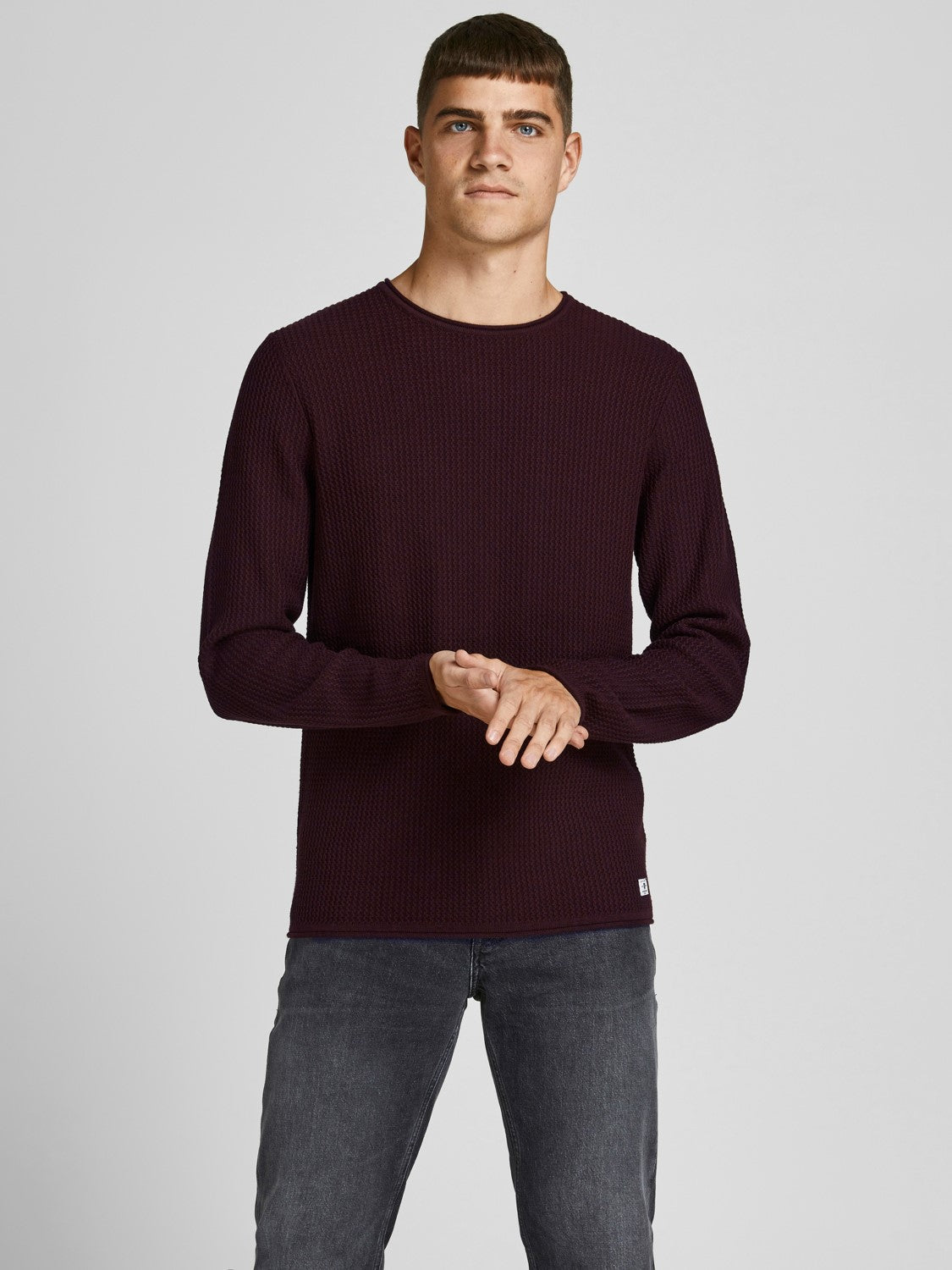 Jack&Jones Minimalist Erkek Kazak - Uzun Kol - Regular Fit Ana görsel