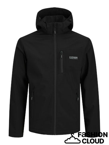 Jack&Jones Minimalist Kapüşonlu Erkek Ceket - Softshell Kumaş