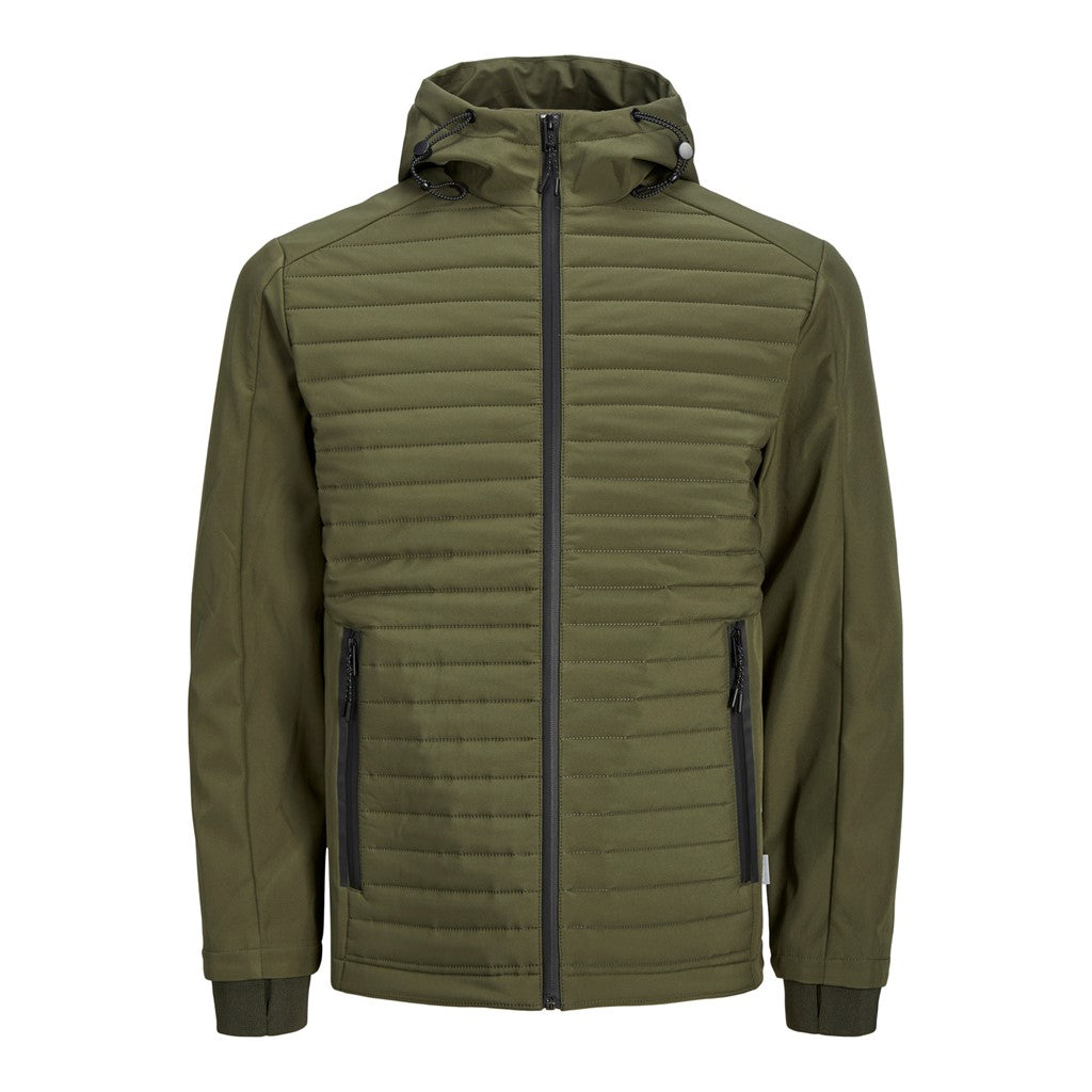 Jack&Jones Minimalist Kapüşonlu Erkek Mont - Günlük Stil İkincil görsel