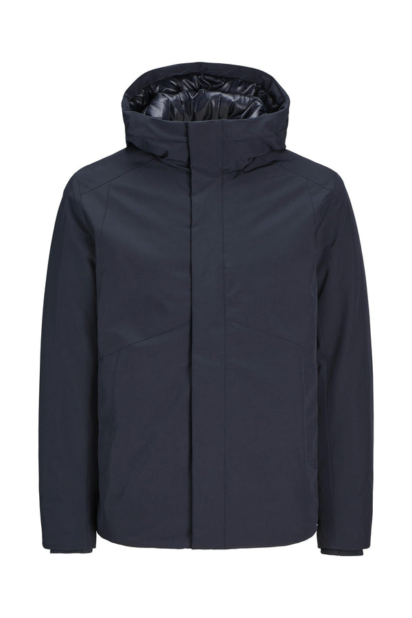 Jack&Jones Minimalist Kapüşonlu Oversized Erkek Mont - Günlük Kullanım