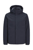 Jack&Jones Minimalist Kapüşonlu Oversized Erkek Mont - Günlük Kullanım