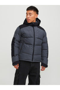 Jack&Jones Minimalist Oversize Kapüşonlu Erkek Kışlık Mont