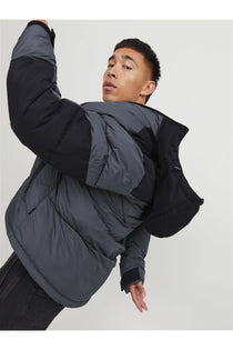 Jack&Jones Minimalist Oversize Kapüşonlu Erkek Kışlık Mont