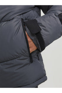 Jack&Jones Minimalist Oversize Kapüşonlu Erkek Kışlık Mont