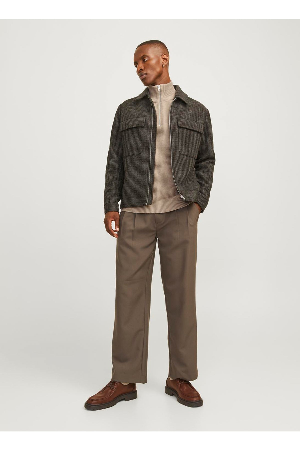 Jack&Jones Minimalist Yüksek Yakalı Uzun Kol Erkek Kazak - Günlük Şıklık Translation missing: tr.content.product_image_main