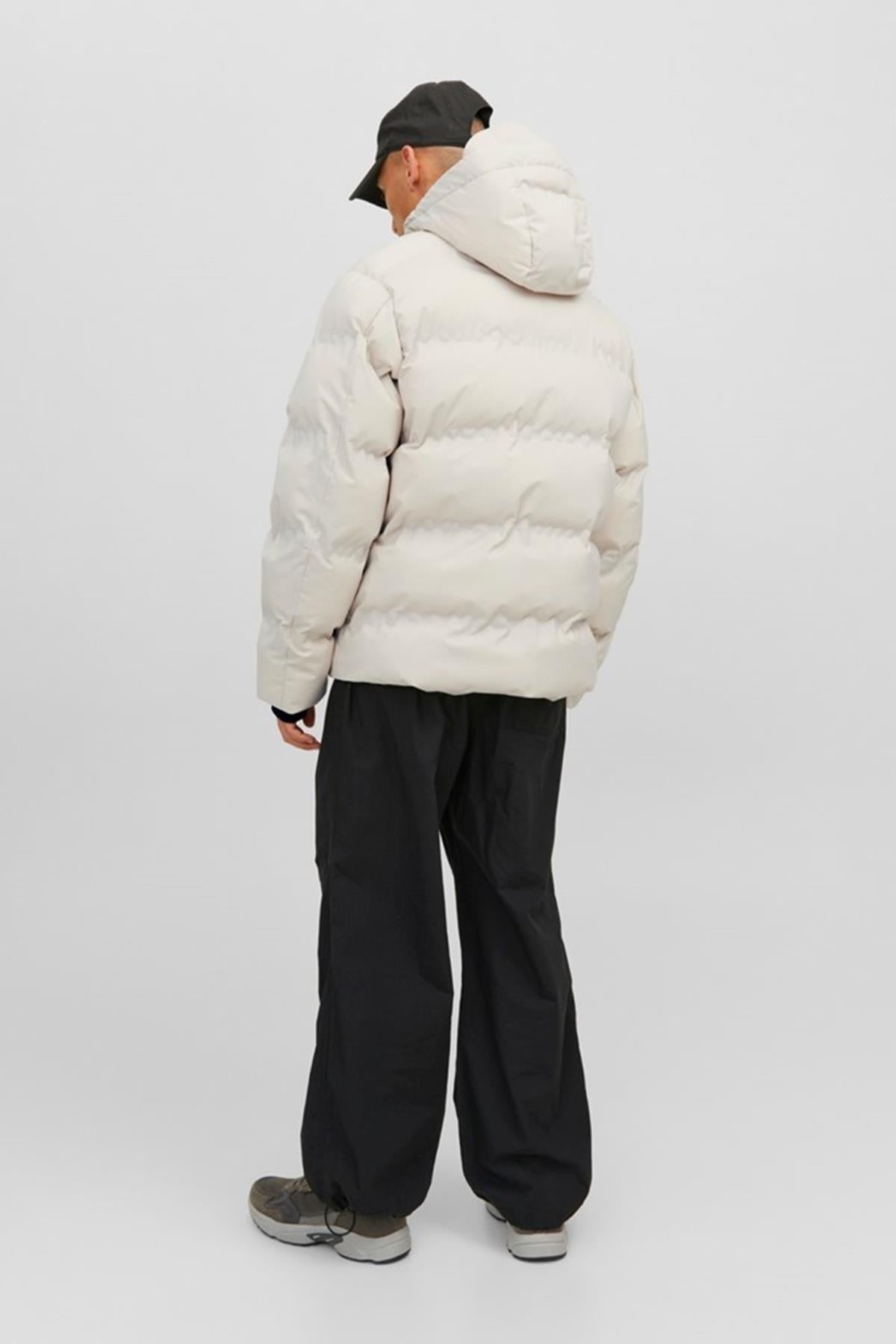 Jack&Jones Oversize Kapüşonlu Kışlık Erkek Mont - Günlük Kullanım