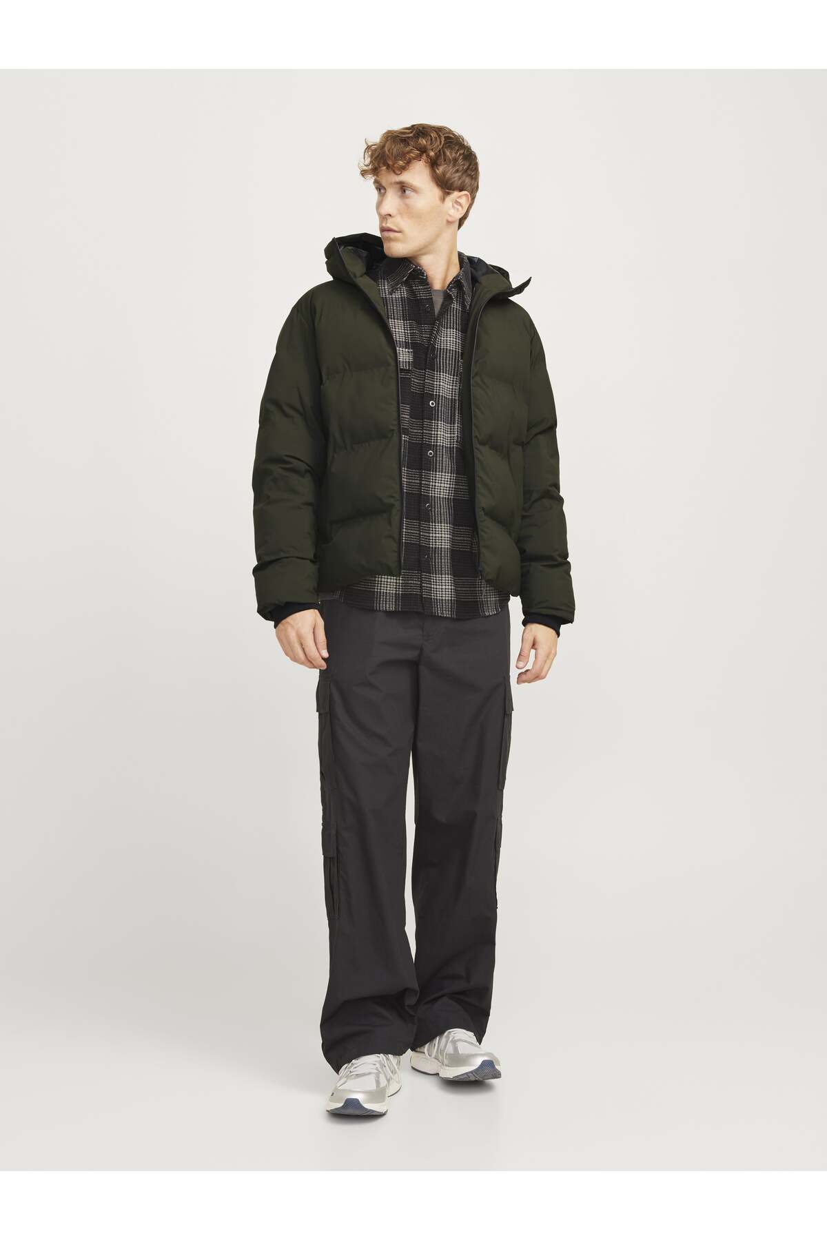 Jack&Jones Oversize Kapüşonlu Şişme Mont - Kışlık Erkek Mont Translation missing: tr.content.product_image_secondary