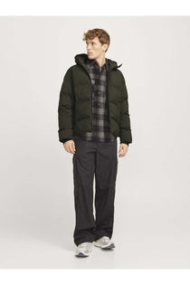 Jack&Jones Oversize Kapüşonlu Şişme Mont - Kışlık Erkek Mont