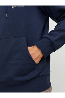 Jack&Jones Oversize Kapüşonlu Sweatshirt - Minimalist Tasarım - Erkek