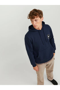 Jack&Jones Oversize Kapüşonlu Sweatshirt - Minimalist Tasarım - Erkek