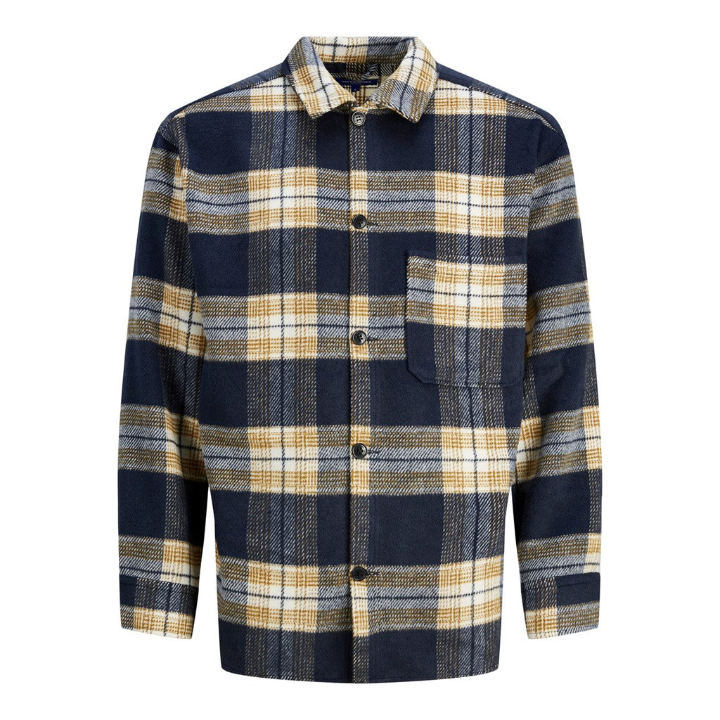Jack&Jones Oversize Kareli Uzun Kol Gömlek - Günlük Şıklık Ana görsel