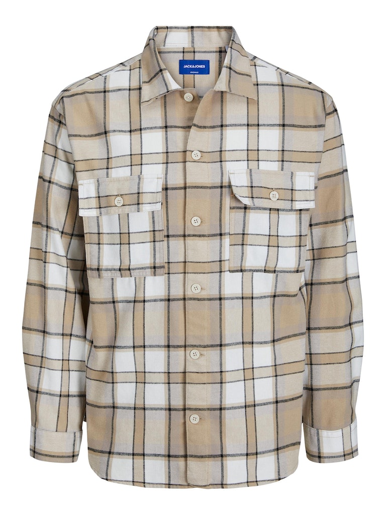 Jack&Jones Oversize Kareli Uzun Kol Gömlek - Günlük Stil İkincil görsel