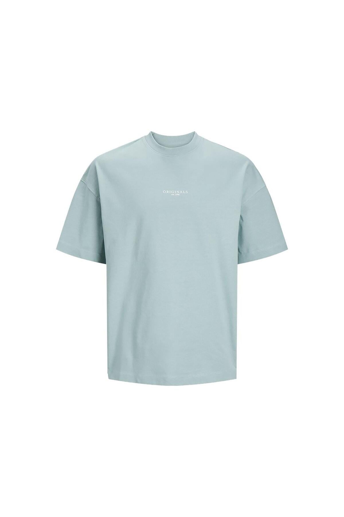 Jack&Jones Oversize Minimalist Erkek T-Shirt - Günlük Kullanım Translation missing: tr.content.product_image_secondary