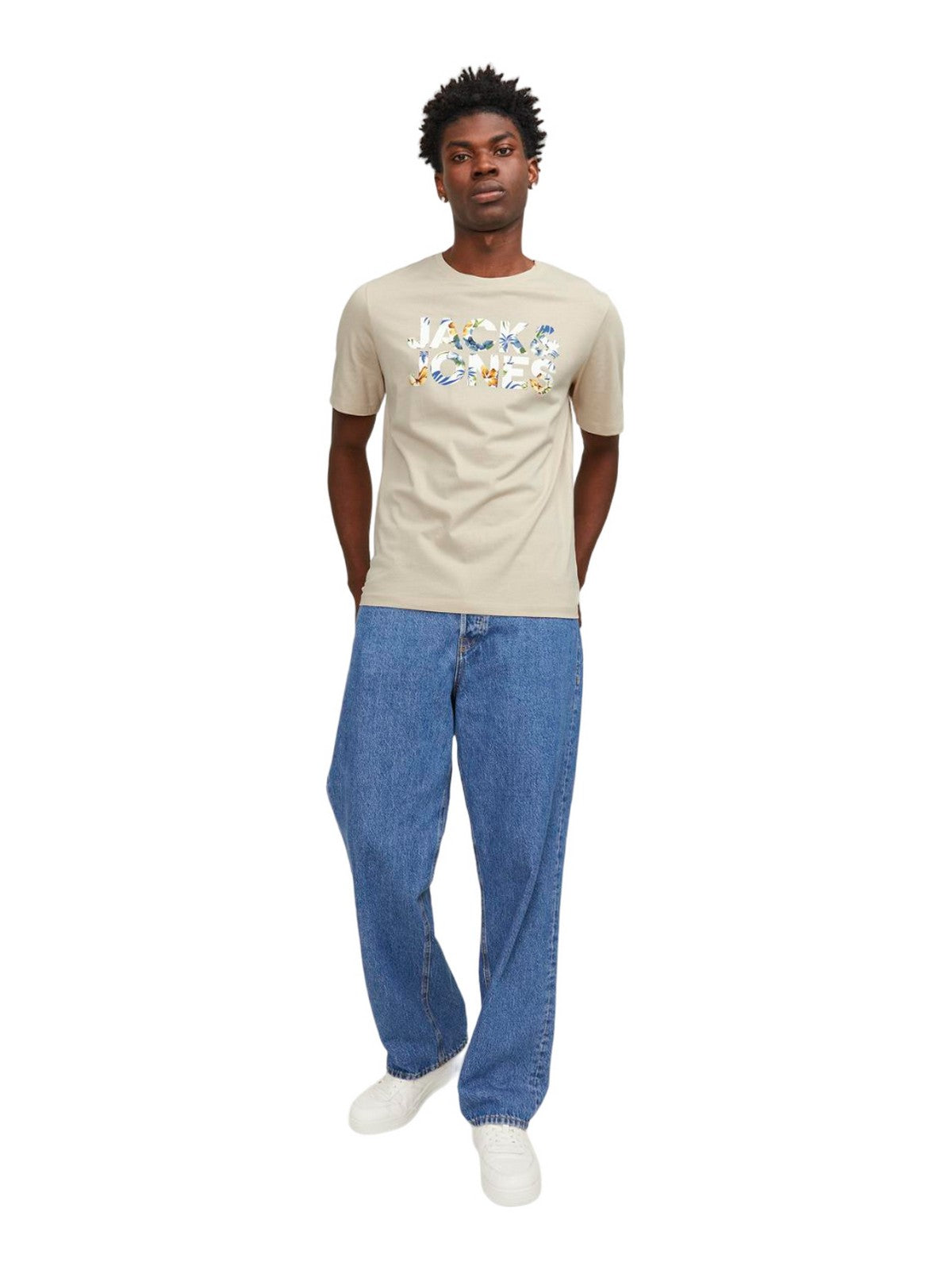 Jack&Jones Oversize Minimalist Erkek T-Shirt - Günlük Kullanım İkincil görsel