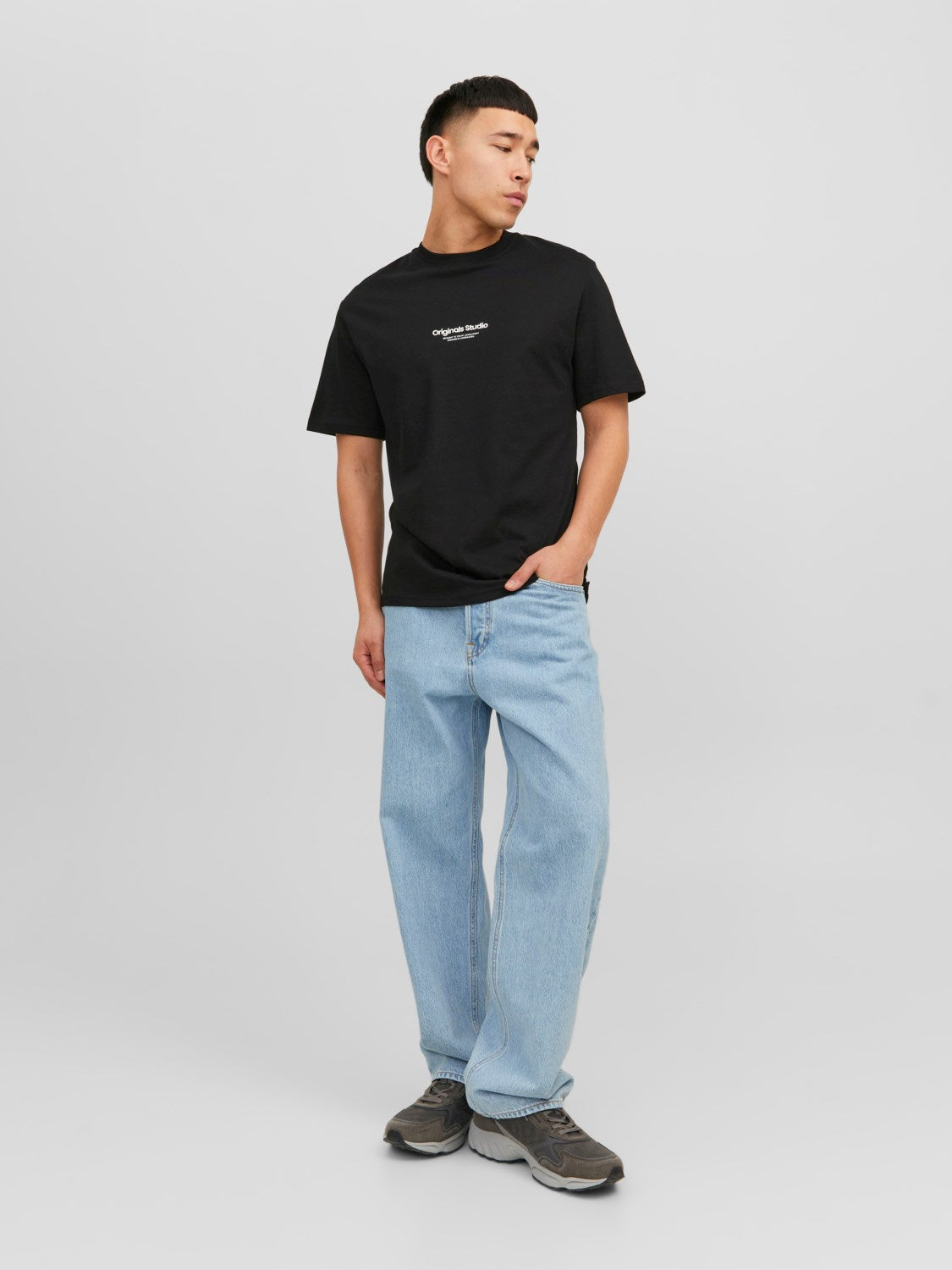 Jack&Jones Oversize Minimalist Erkek T-Shirt - Günlük & Rahat İkincil görsel