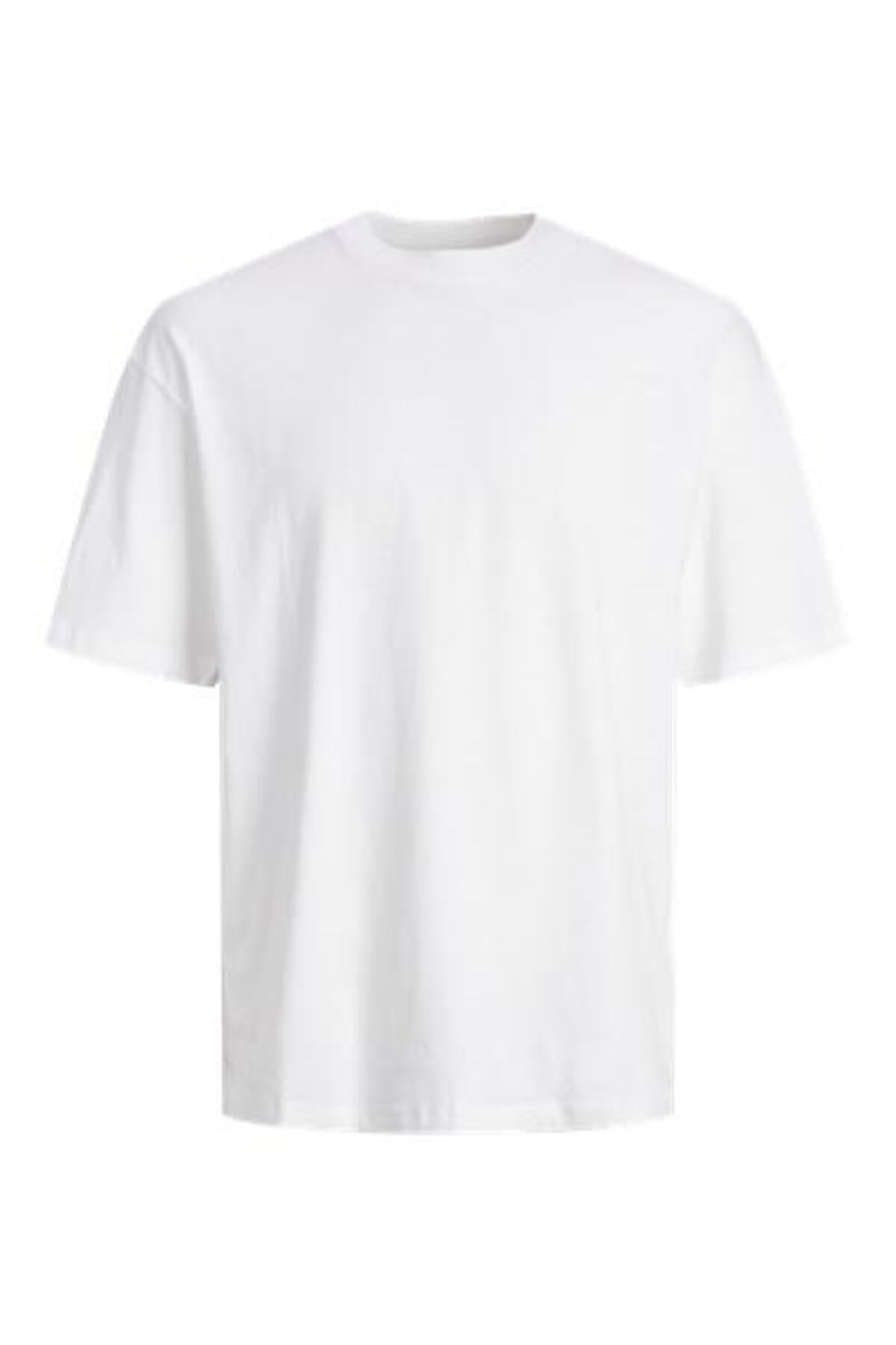Jack&Jones Oversize Minimalist Erkek T-Shirt - Rahat Kesim Kısa Kol Translation missing: tr.content.product_image_secondary