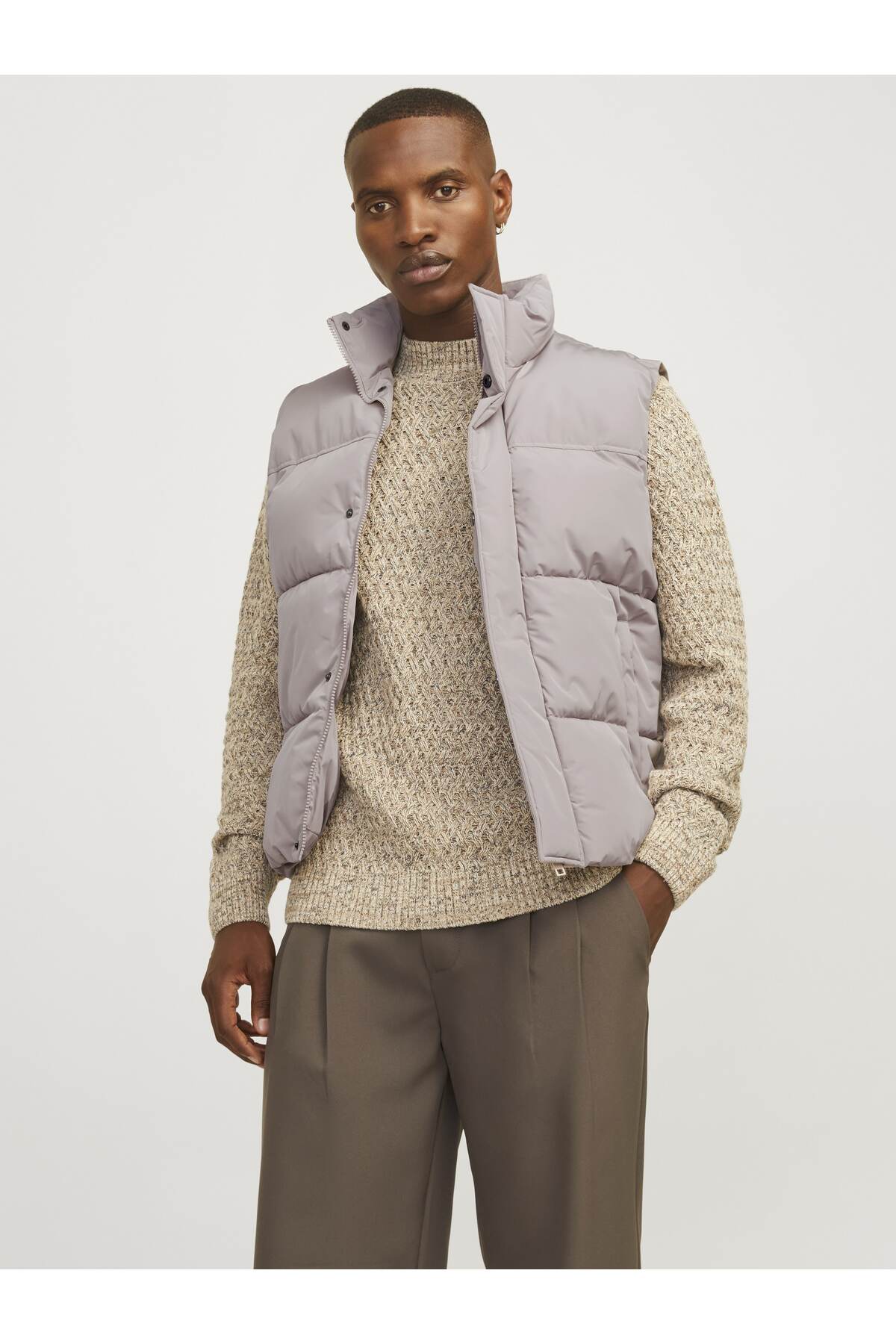 Jack&Jones Oversize Minimalist Erkek Yelek - Günlük Kullanım