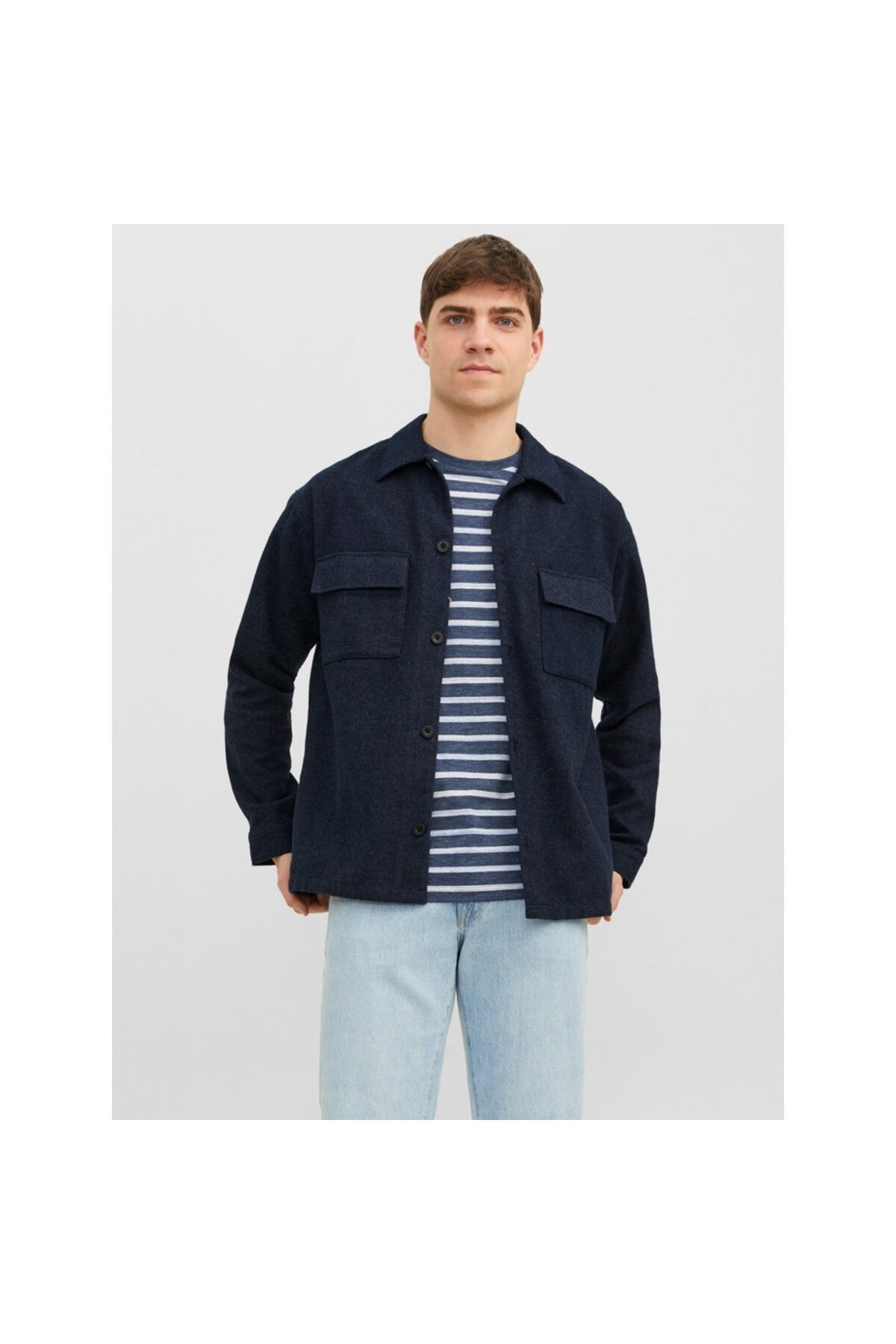 Jack&Jones Oversize Minimalist Uzun Kol Erkek Gömlek Translation missing: tr.content.product_image_secondary