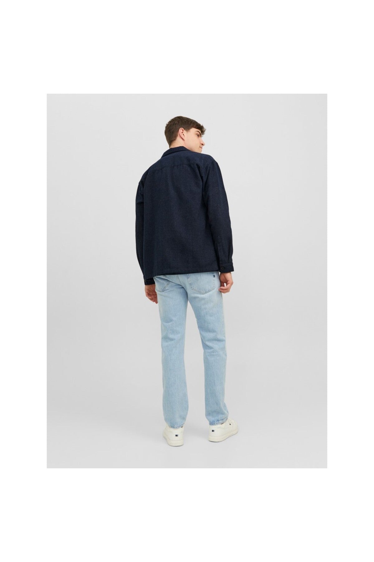 Jack&Jones Oversize Minimalist Uzun Kol Erkek Gömlek