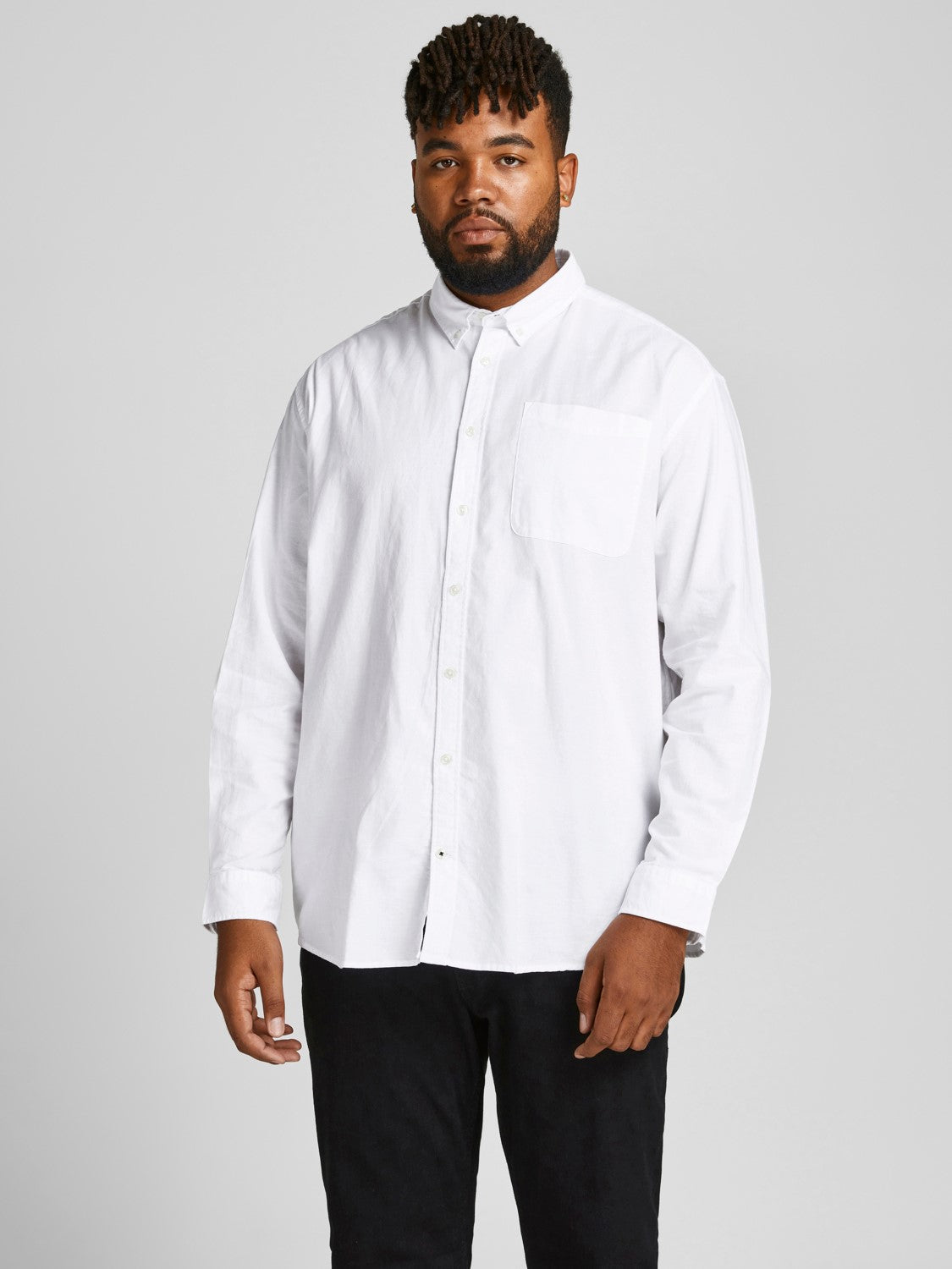 Jack&Jones Oversize Uzun Kol Minimalist Erkek Gömleği İkincil görsel