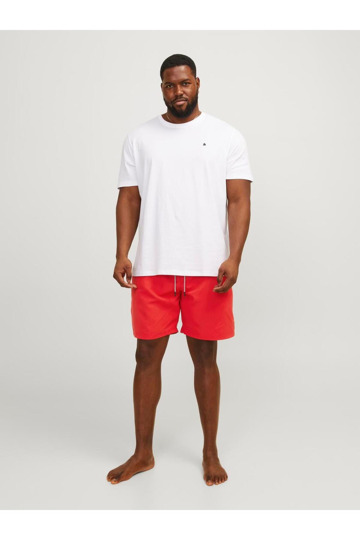 Jack&Jones Plus Erkek Regular Fit Şort - Minimalist Yaz Şortu Translation missing: tr.content.product_image_main