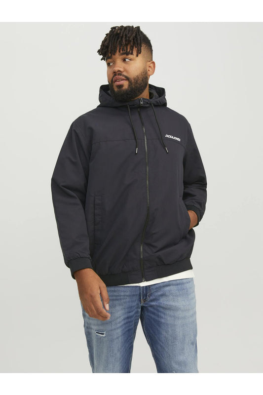 Jack&Jones Plus Oversize Kapüşonlu Erkek Ceket - Minimalist Streetwear Tarzı