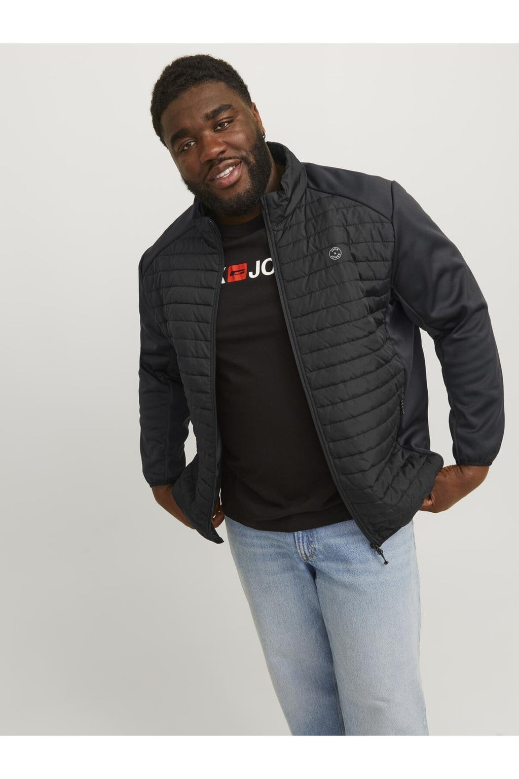 Jack&Jones Plus Oversize Minimalist Erkek Mont - Günlük & Şık