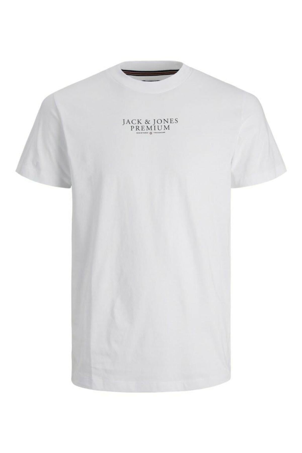 Jack&Jones Premium Minimalist Erkek T-Shirt - Kısa Kol Yuvarlak Yaka Translation missing: tr.content.product_image_secondary