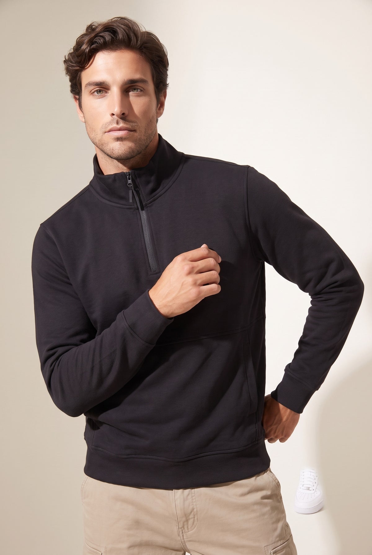 JSCO Erkek Dik Yaka 3 İplik SG Sweatshirt Sweat JS6206 Ana görsel