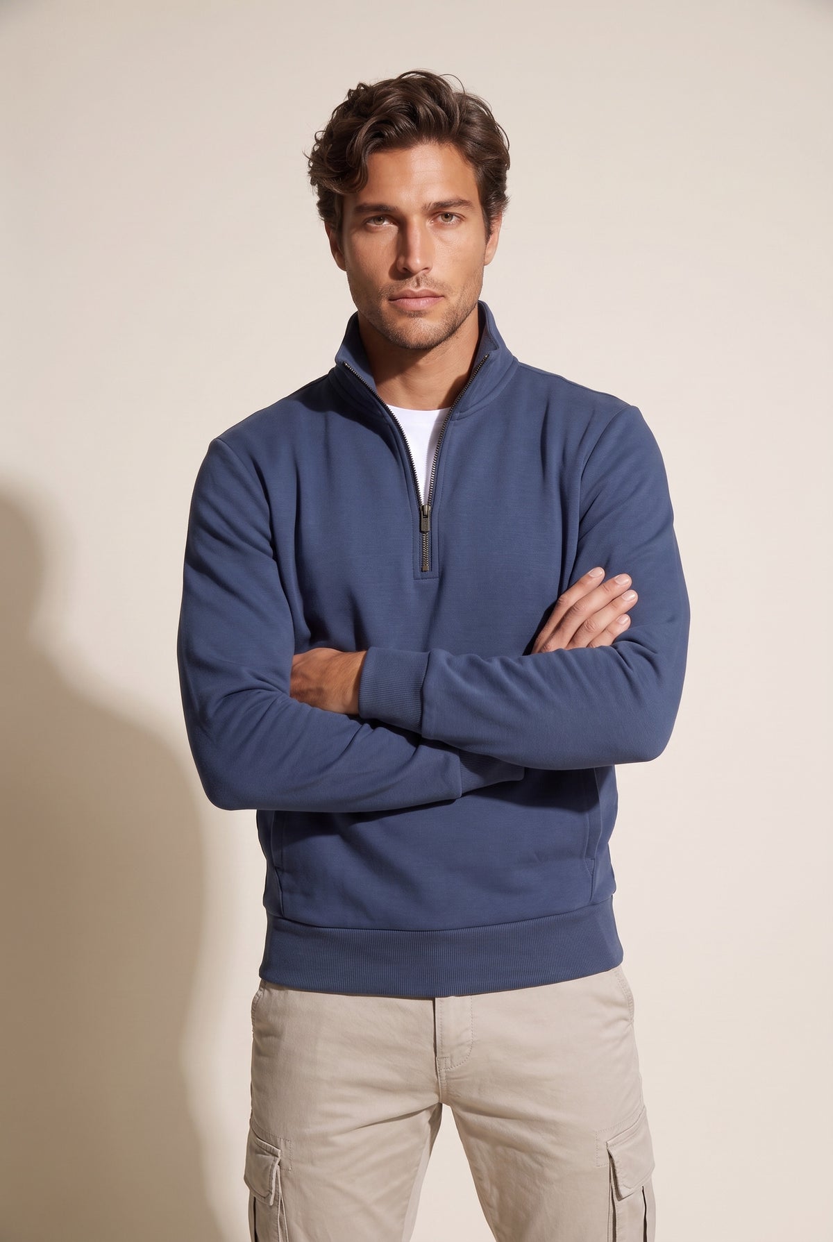JSCO Erkek Dik Yaka 3 İplik SG Sweatshirt Sweat JS6206 Ana görsel