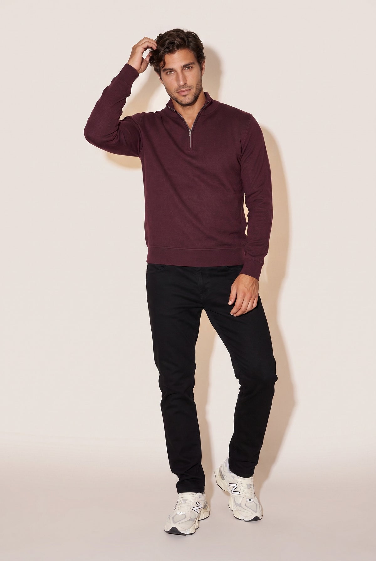 JSCO Erkek Dik Yaka 30/3 SLK Sweatshirt Sweat JS6208
