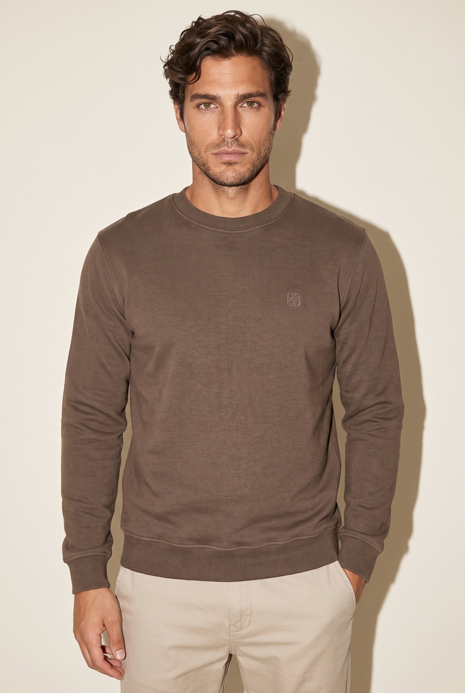 JSCO Erkek O Yaka Nakışlı Selanik Sweat JS6212 İkincil görsel