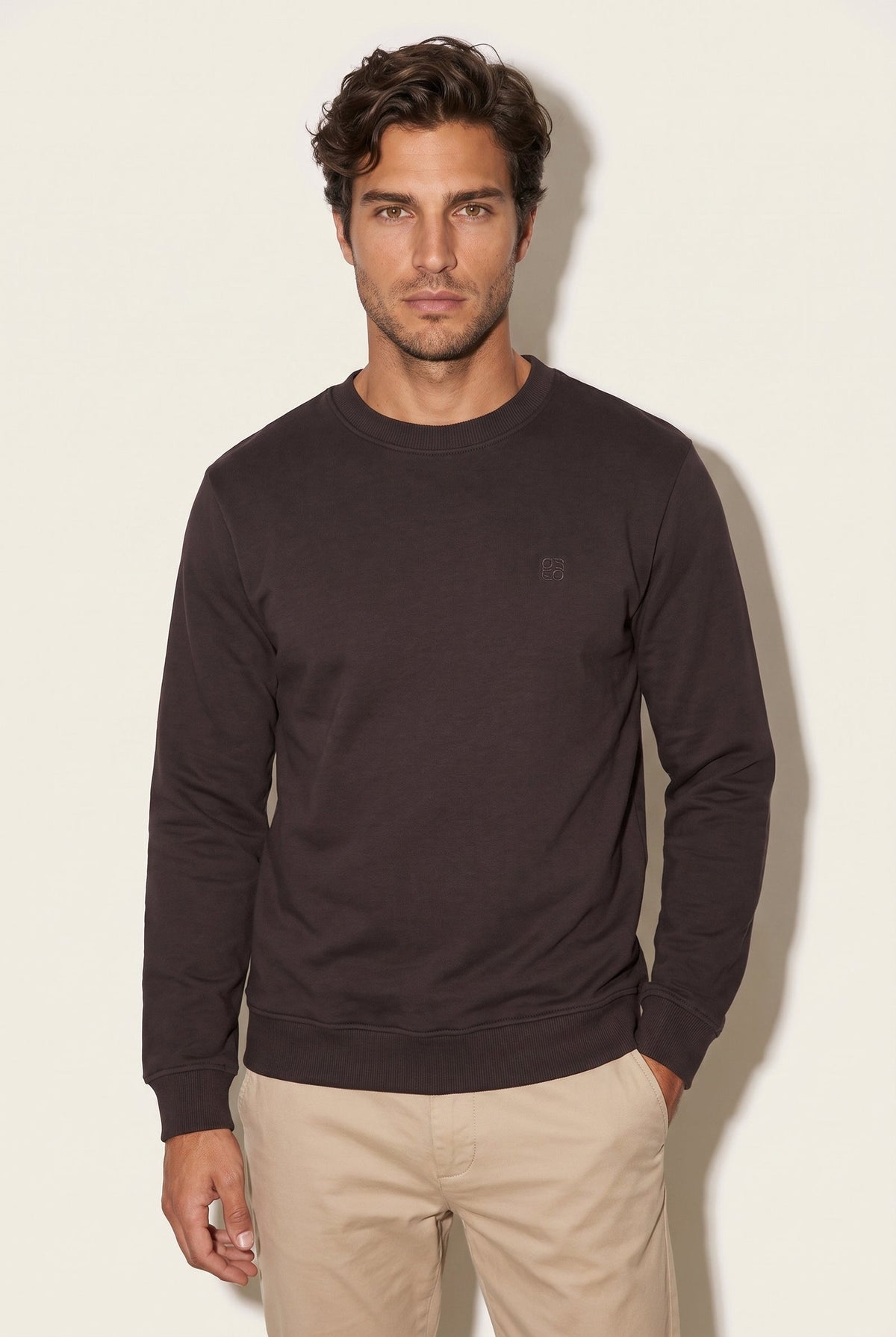 JSCO Erkek O Yaka Nakışlı Selanik Sweat JS6212