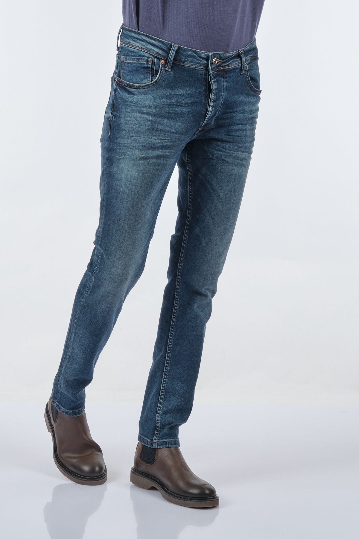 JSCO Erkek Slim Fit Jean Pantolon - Günlük Stil