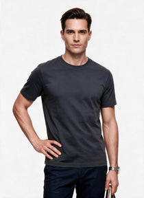 JSCO Erkek Bisiklet Yaka Rahat Kesim Pamuklu Kısa Kollu Basic T-Shirt JS2674