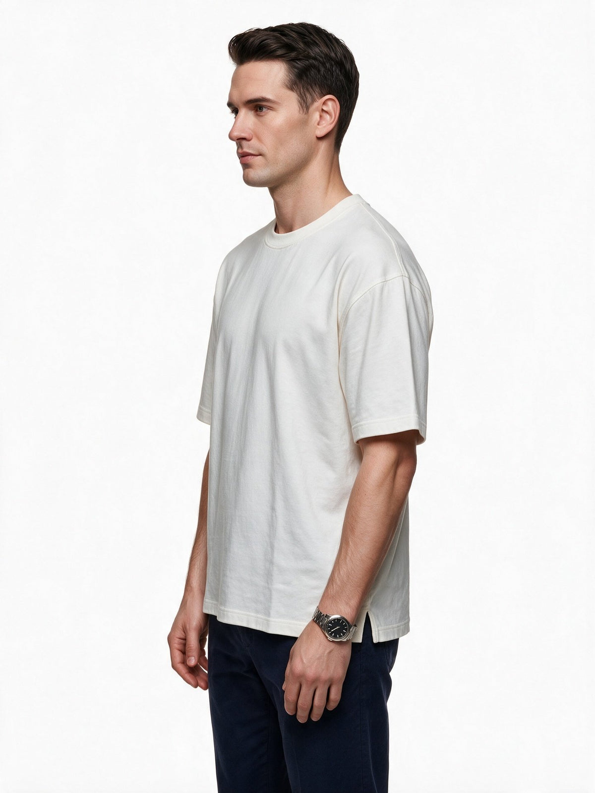 JSCO Erkek Bisiklet Yaka Rahat Kesim Pamuklu Kısa Kollu Basic T-Shirt JS2674
