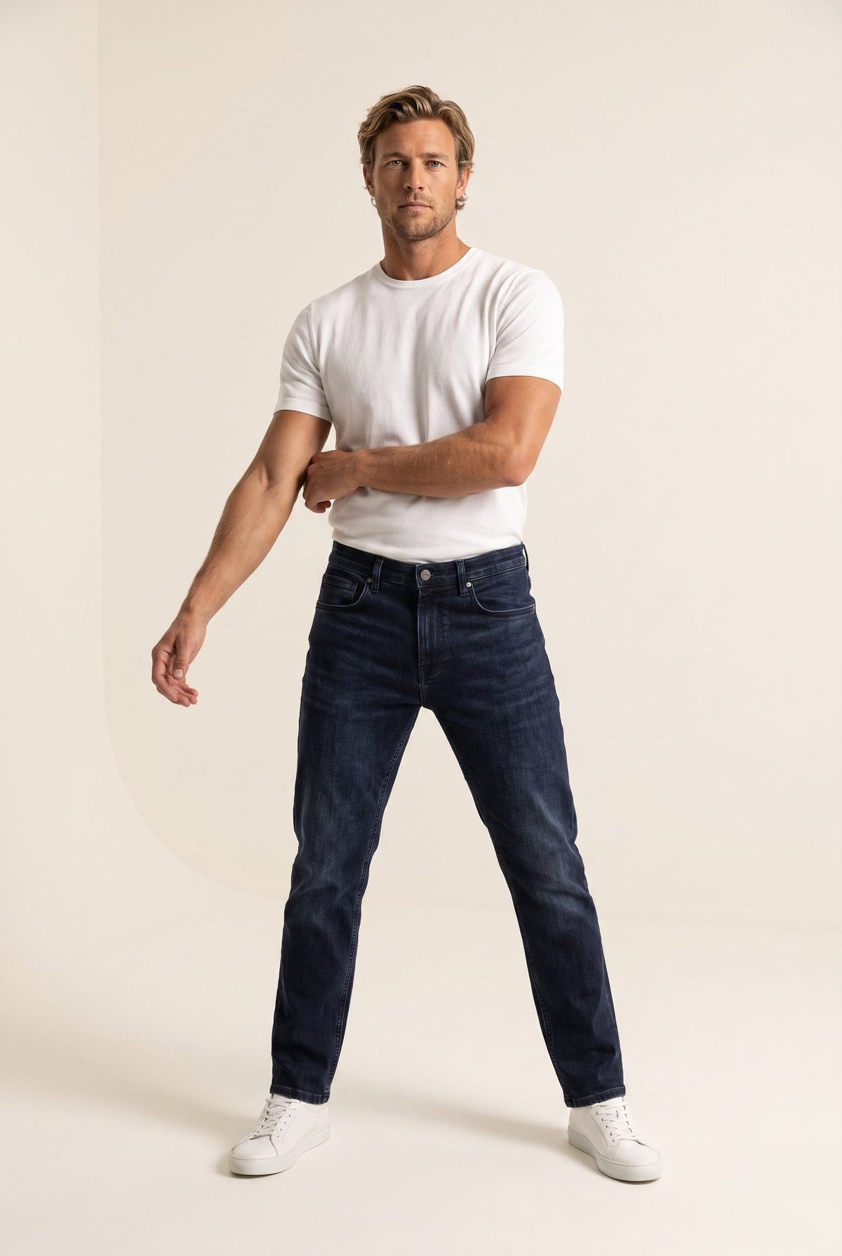 JSCO Erkek Texas Yüksek Bel Fermuarlı Boru Paça Jean Pantolon JS4412-F08 Ana görsel