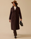 büyük beden astar desenli cepli kaşe kaban Gala-Xi