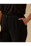 Kadın Büyük Beden Pile Detaylı Cepli Pantolon Gala-Xi